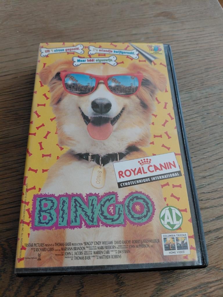 Bingo videoband. Honden film. Royal Canin., Alle leeftijden, Ophalen of Verzenden, Gebruikt, Kinderprogramma's en -films
