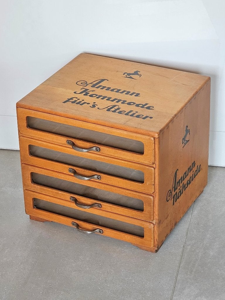 fourniturenkastje AMANN'S garenkast fourniturenkast ladekast, Antiek en Kunst, Ophalen of Verzenden