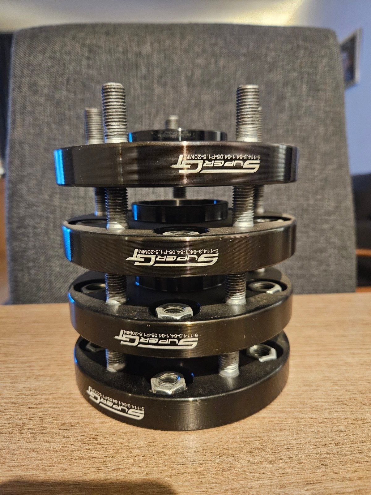 Super GT hubcentric wielspacers 5x114.3 20mm 64.1, Ophalen of Verzenden