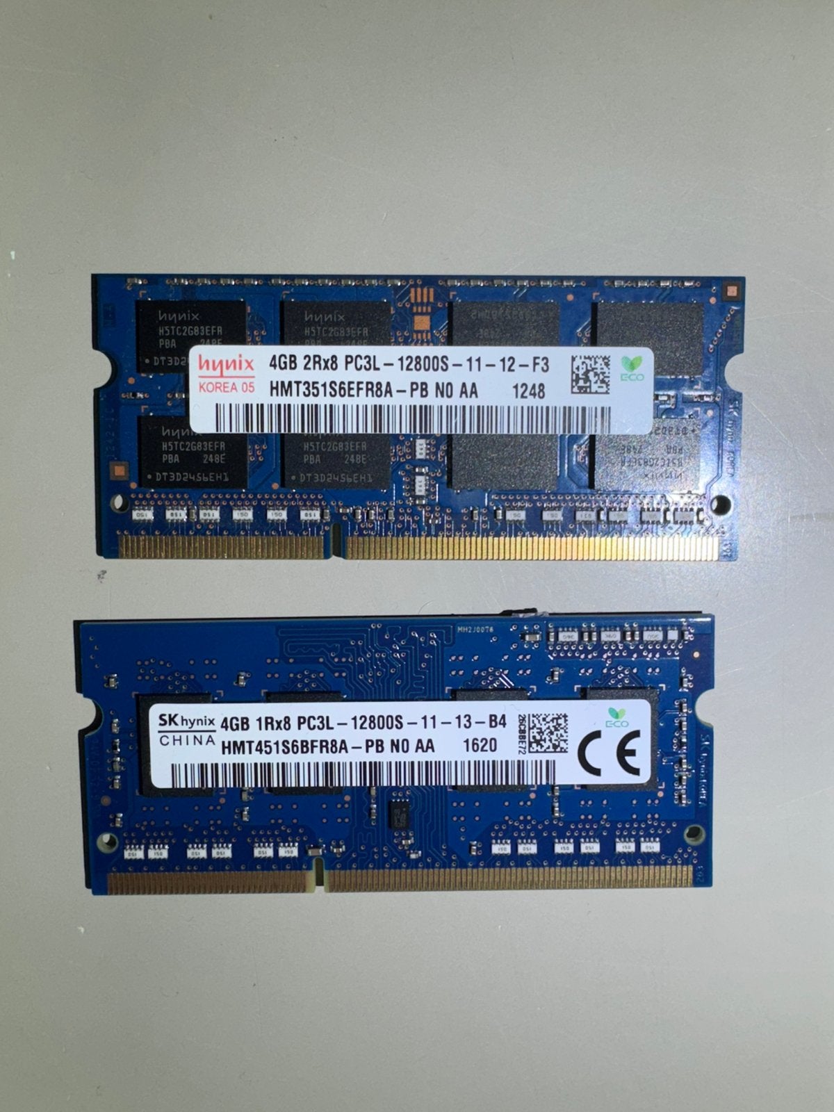 sk hynix 8gb kit 2rx8 pc3-12800s set (2x4gb), 8 GB, DDR3, Ophalen of Verzenden, Zo goed als nieuw