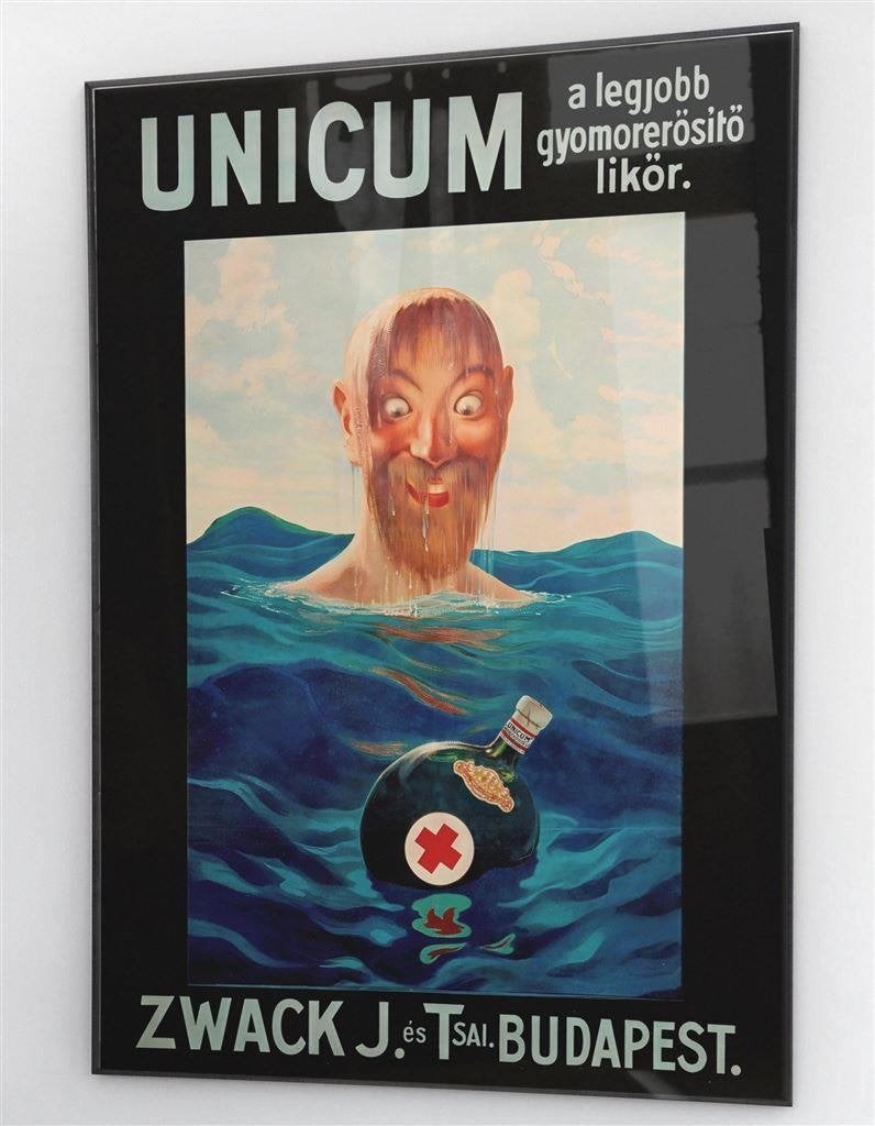 Unicum Zwack Poster Print Hongarije Likeur, Verzenden, Nieuw, Reclamebord