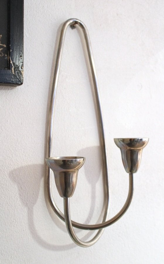 Georg Jensen Denmark design wand kandelaar model swing, -, Overige merken, -, Ophalen of Verzenden