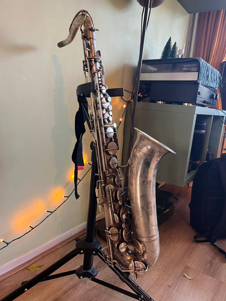 Martin Standard Tenorsax + massief zilveren hals K. Gloger, Ophalen of Verzenden, Gebruikt