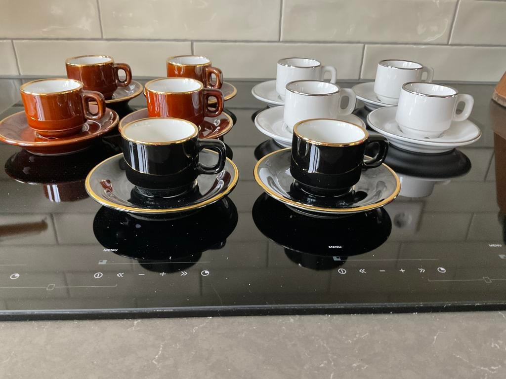 Delaunay St. Uze Drome espressokopjes D.E. (10) diverse, Huis en Inrichting, Keuken | Servies, Ophalen of Verzenden, Zo goed als nieuw