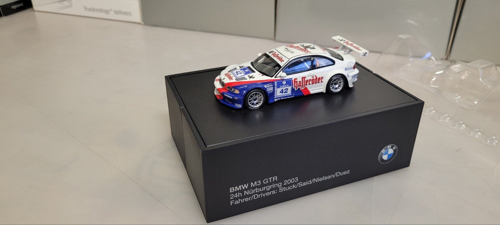 Minichamps BMW M3 GTR 24H Nurburgring 2003 Stuck/Said/nielse, Ophalen of Verzenden, Zo goed als nieuw, Auto, MiniChamps