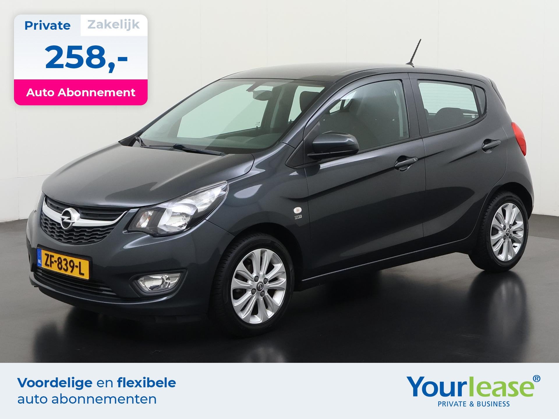 Opel KARL 1.0 ecoFLEX 120 Jaar Edition | All-in 258,- Privat, 839 kg, Stof, Gebruikt, Origineel Nederlands