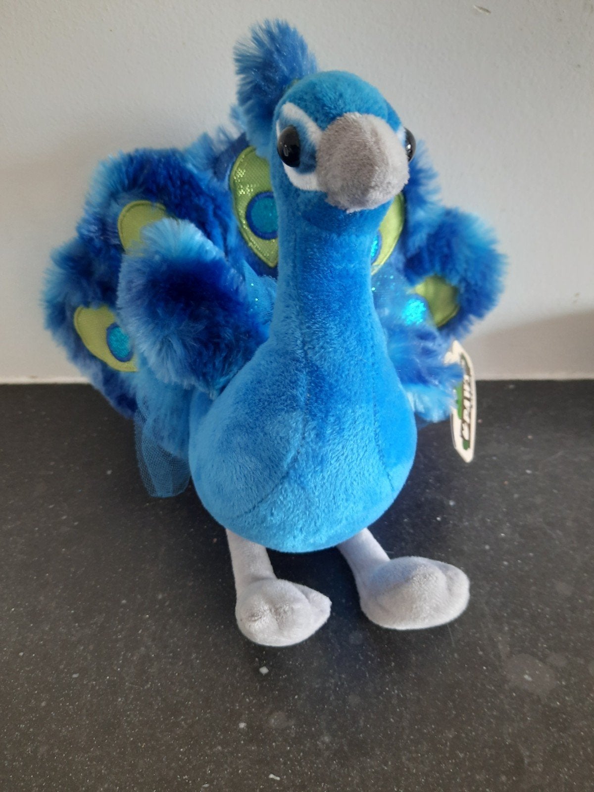 Knuffel pauw, dinotoys, Ophalen of Verzenden, Zo goed als nieuw, Overige typen