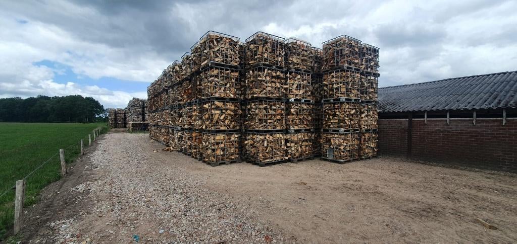 Droog haardhout / brandhout | Mix eiken beuken essen berken, 6 m³ of meer, Ophalen, Overige houtsoorten, Blokken