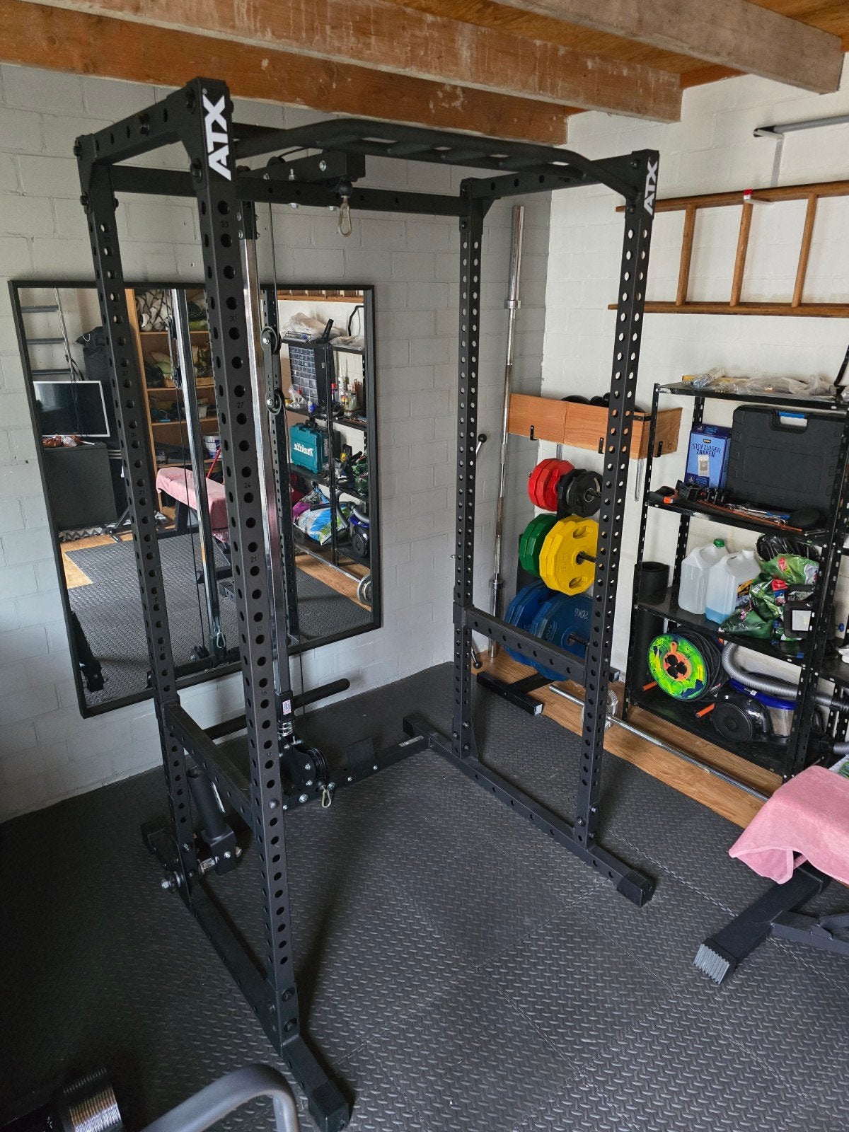 Te Koop: ATX Fitnessrack met pulley, Sport en Fitness, Ophalen, Zo goed als nieuw, Benen, Overige typen