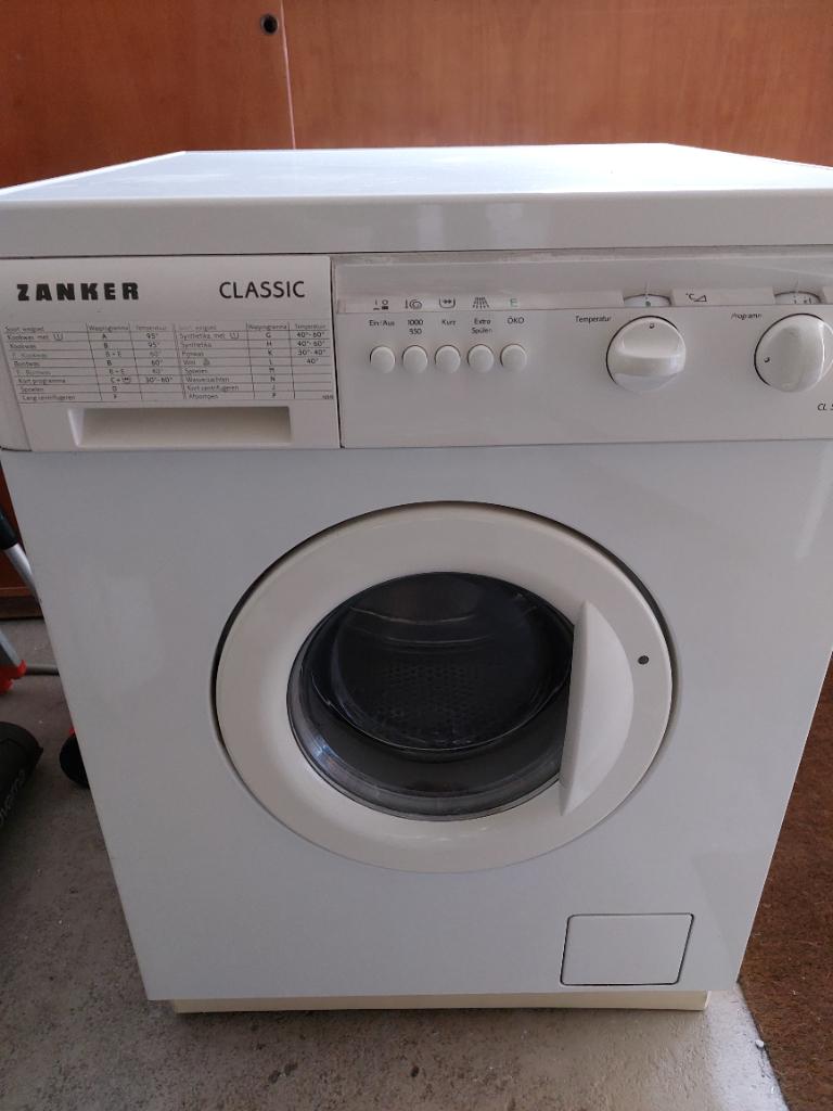 Wasmachine, Witgoed en Apparatuur, Wasmachines, Ophalen, Gebruikt, 1200 tot 1600 toeren, 85 tot 90 cm