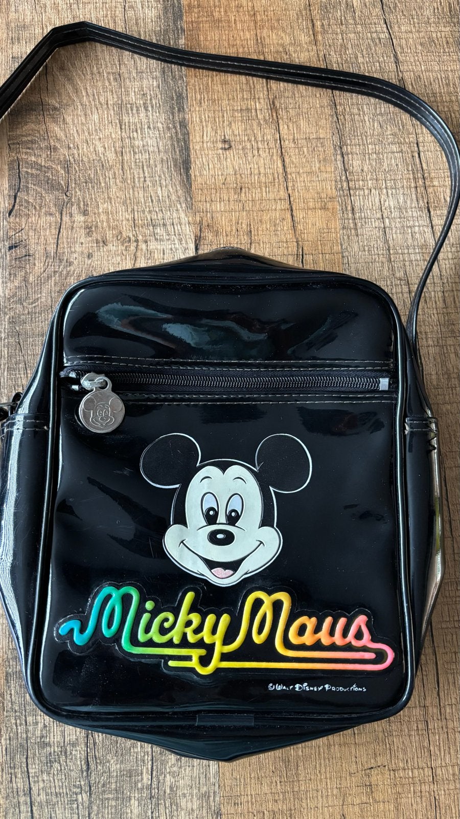 Vintage Disney Mickey Mouse Tas Jaren '80, Ophalen of Verzenden, Mickey Mouse, Zo goed als nieuw, Tas, Koffer of Zak