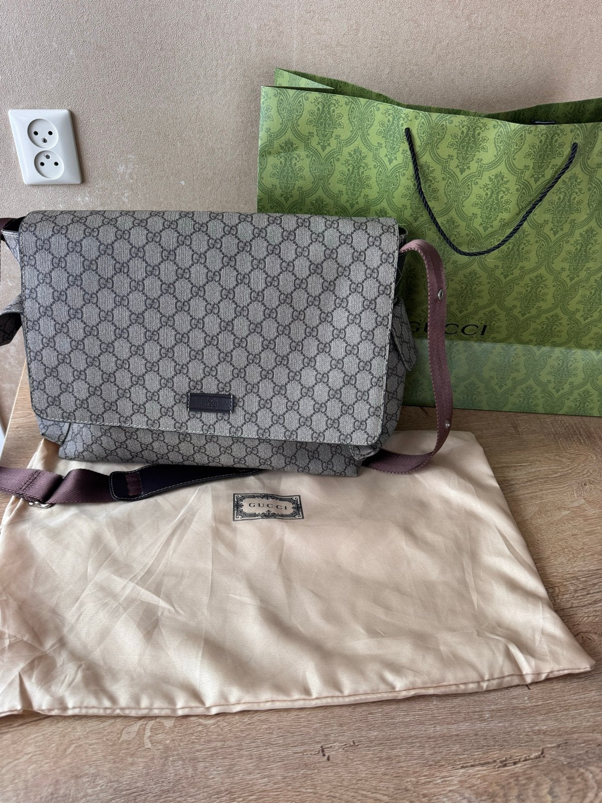 Gucci Luiertas - Stijlvol en Praktisch, Ophalen of Verzenden, Zo goed als nieuw, Schoudertas