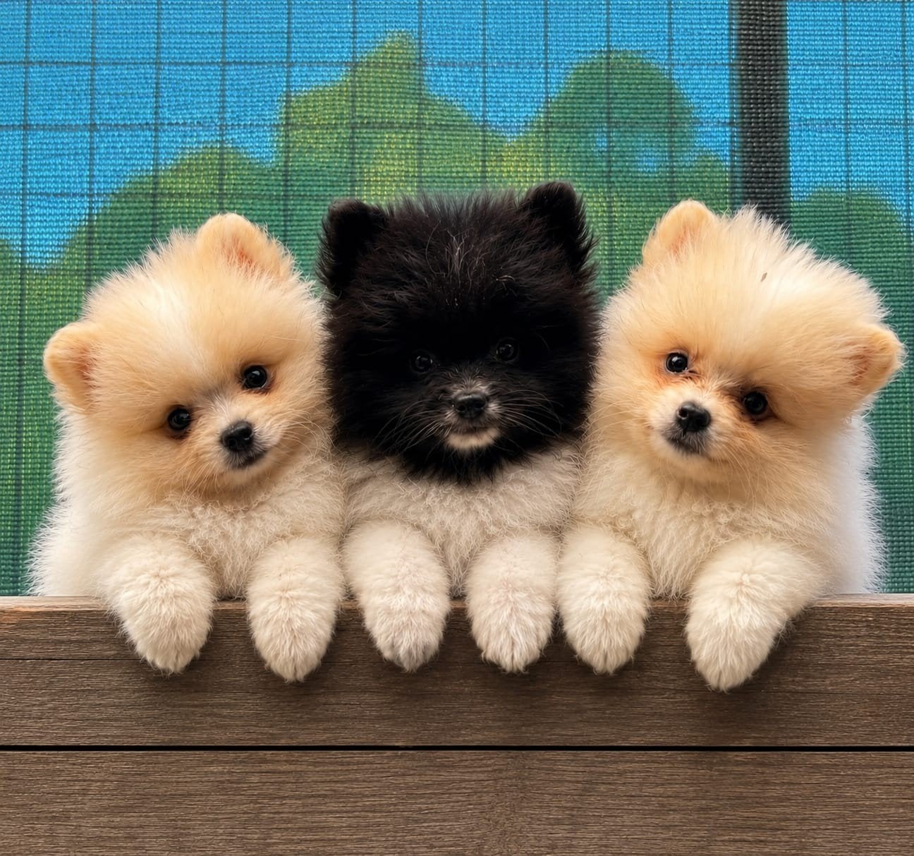 Lieve kleine keeshond puppies, Dieren en Toebehoren, Honden | Niet-rashonden, 8 tot 15 weken, Meerdere, Meerdere dieren, Klein