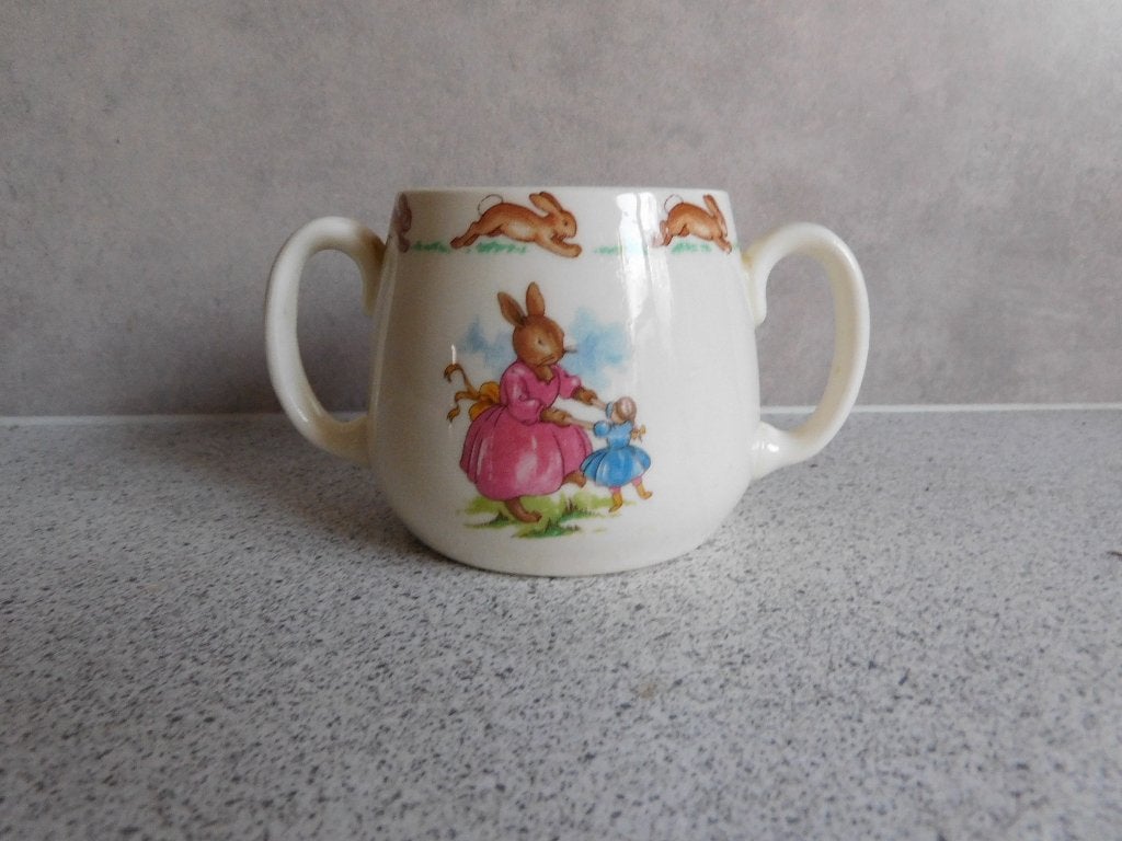 Mok Bunnykins Royal Doulton, Overige merken, Vintage, Zo goed als nieuw, Porselein