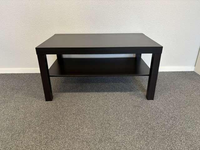 IKEA Lack salontafels 90x55cm zwartbruin met onderblad