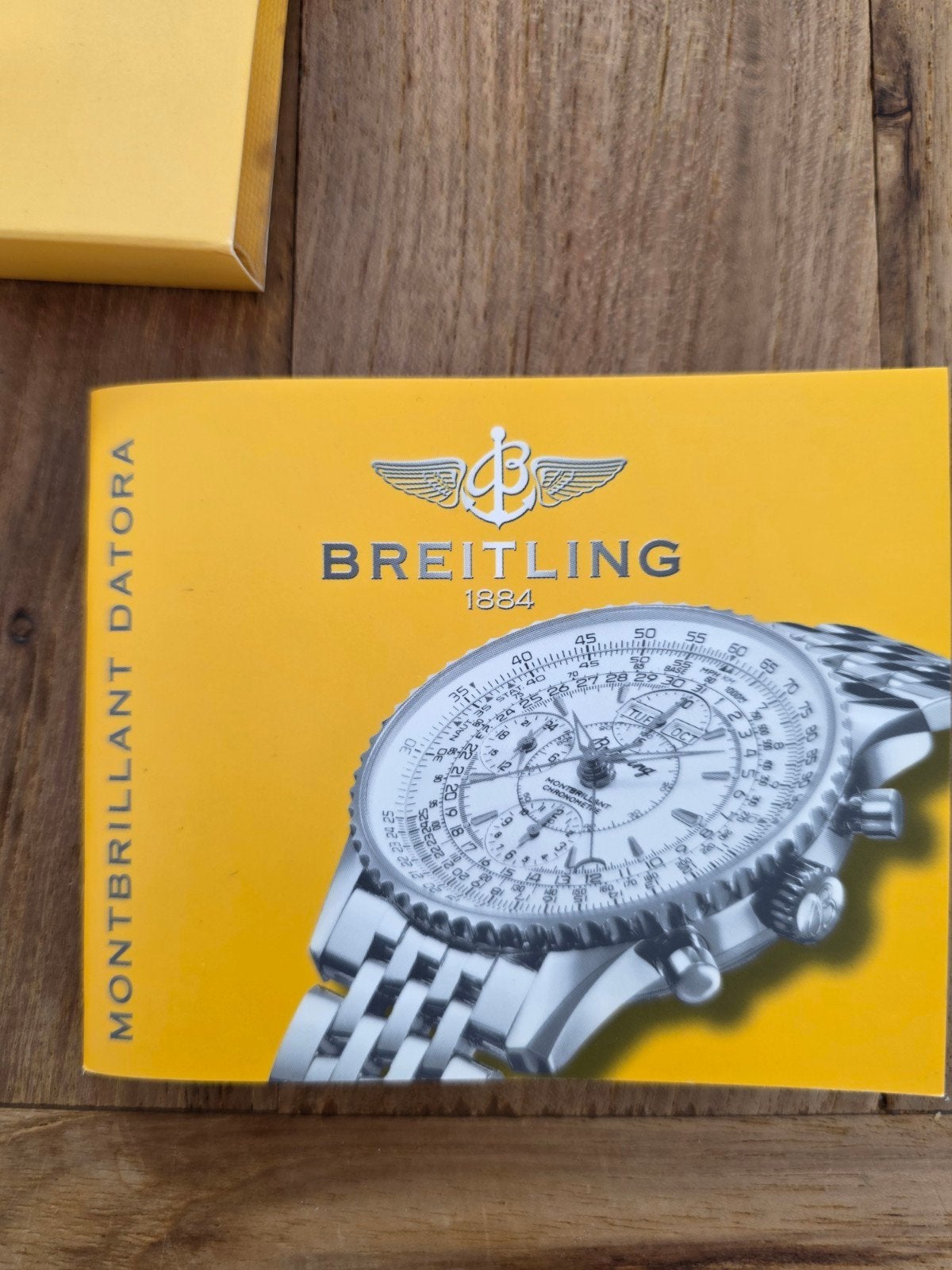 Breitling Montbrillant Datora Horloge boekje, Breitling SA, Zo goed als nieuw, Info@breitling.com, P.O. Box 1132, 2540 Grenchen, Switzerland
