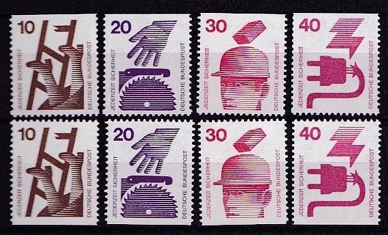 Duitsland Michel 695C/D - 696C/D - 698C/D - 699C/D, Ophalen of Verzenden, BRD, Postfris