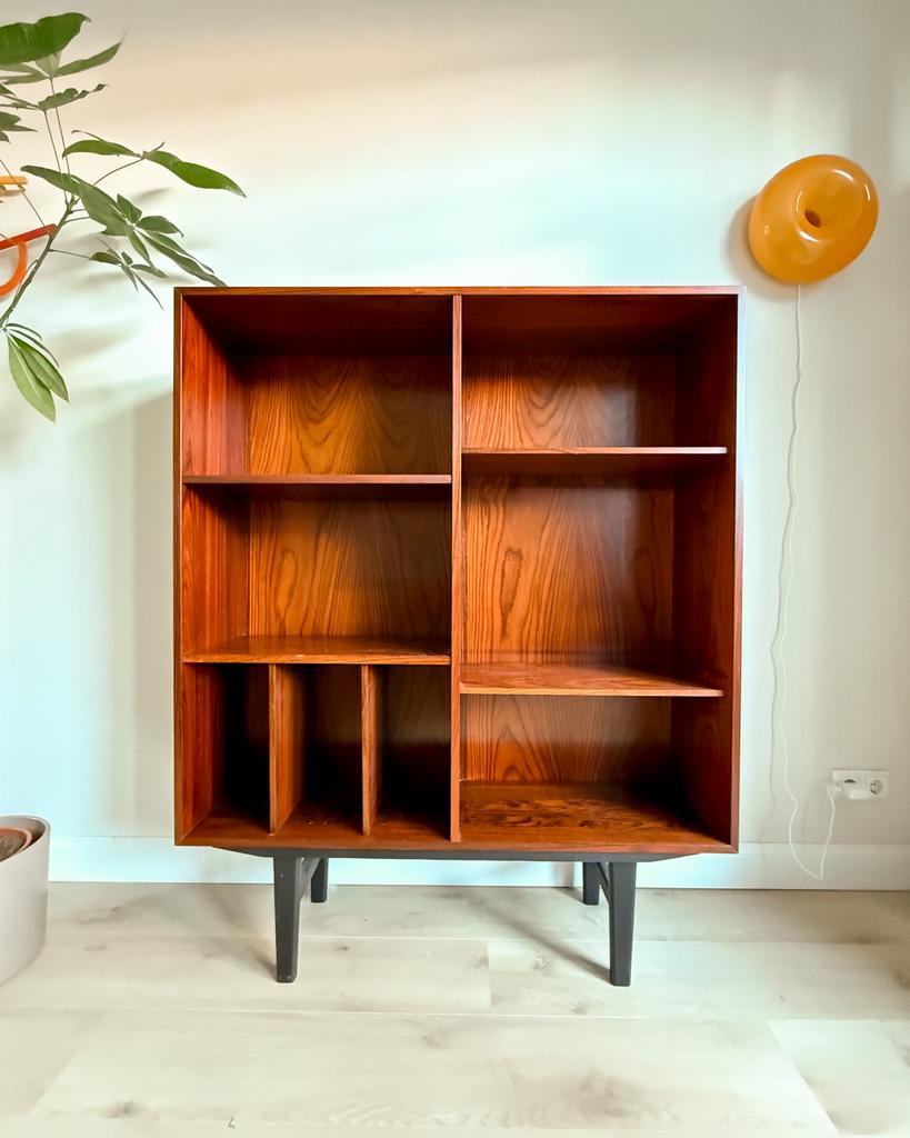 Vintage palissander boekenkast | Faarup | Ib Kofod Larsen, Huis en Inrichting, Ophalen, Met plank(en), 100 tot 150 cm, 100 tot 150 cm