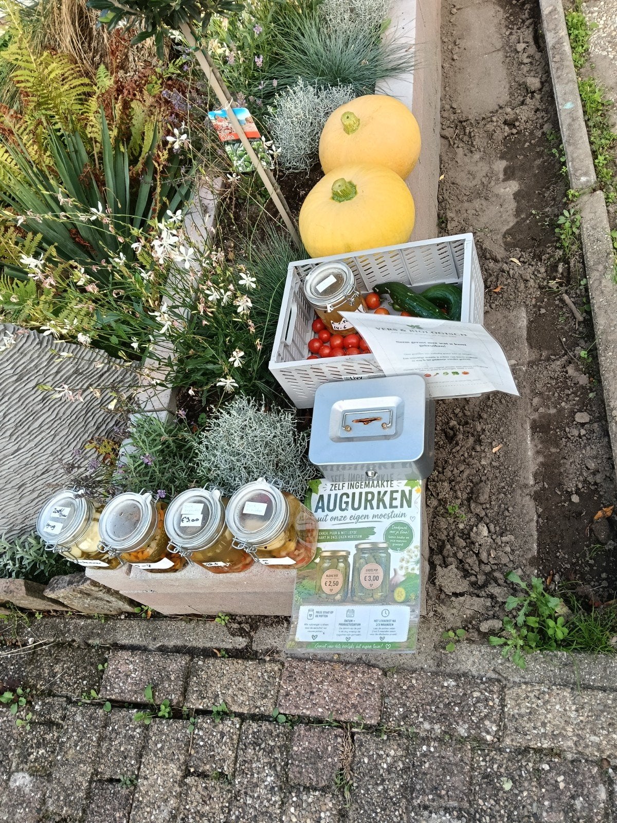 Verse groenten uit eigen moestuin & ingemaakte augurken, Diversen, Ophalen