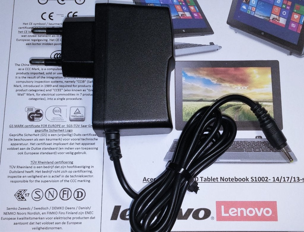 Tablet Lader 5V 2A 10W AC DC Adapter 2.5x0.7 Medion Lenovo, Ophalen of Verzenden, Nieuw