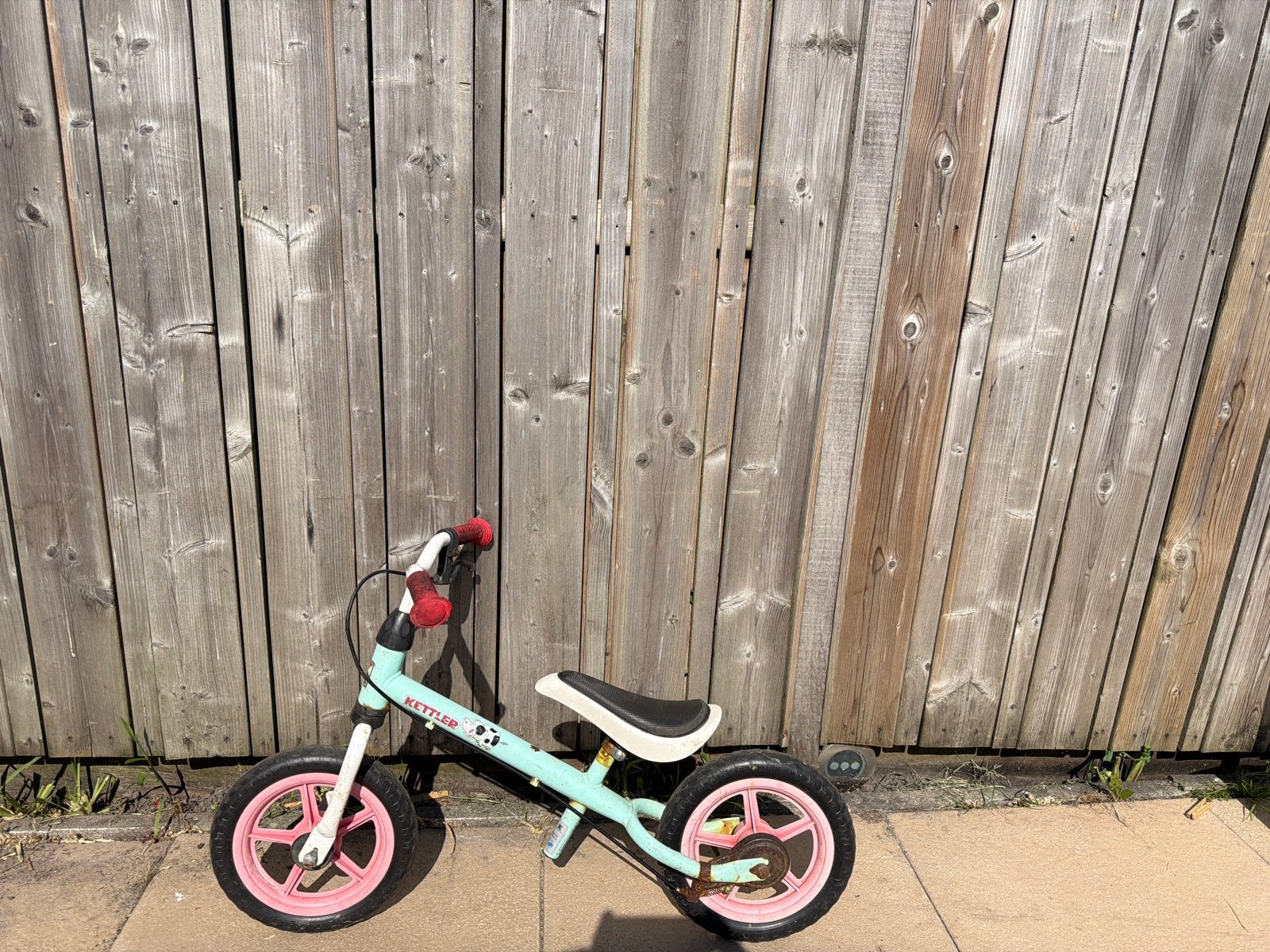 Kettler loopfiets voor kinderen - lichtblauw/roze, Ophalen of Verzenden, Gebruikt, Minder dan 16 inch