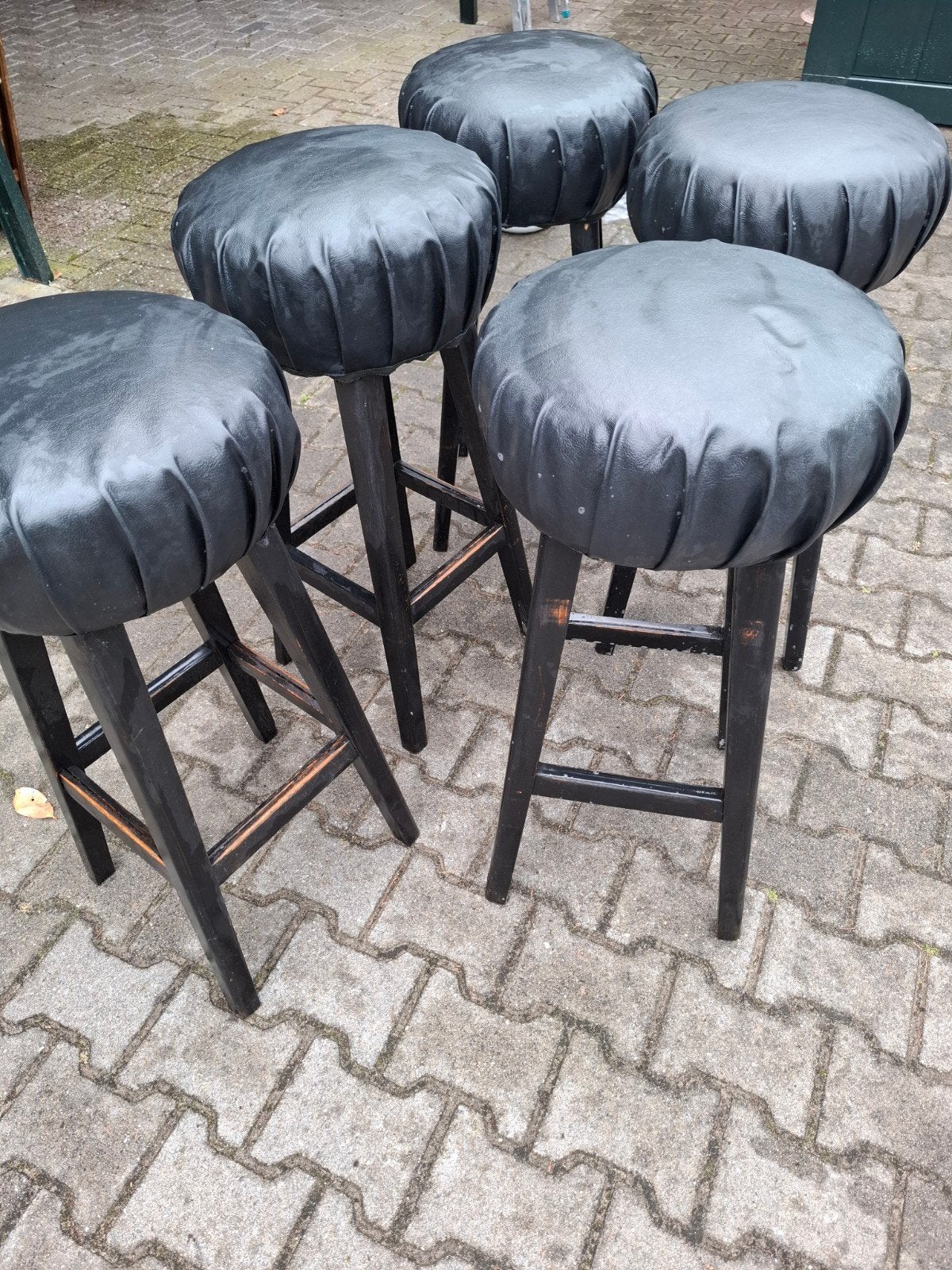 barkrukken, Ophalen, Met voetsteun, 60 tot 90 cm, Leer