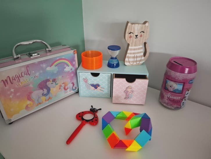 Diverse spullen beauty case, mermaid doos‼️ALLES 3€‼️, Ophalen of Verzenden, Gebruikt