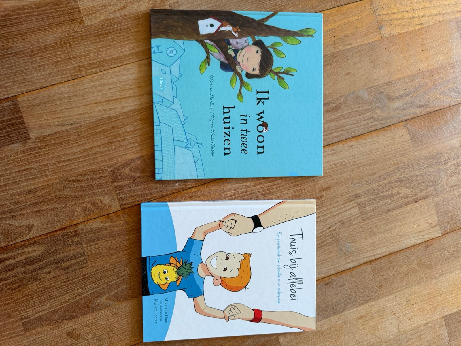 Twee kinderboeken bij scheiding, 5 of 6 jaar, Fictie algemeen, Jongen of Meisje, Nieuw
