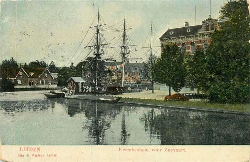 300-135-033 Leiden Kweekschool voor Zeevaart, Verzenden, Voor 1920, Zuid-Holland