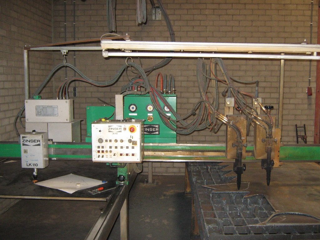Brandsnijmachine Zinser, Ophalen, Gebruikt