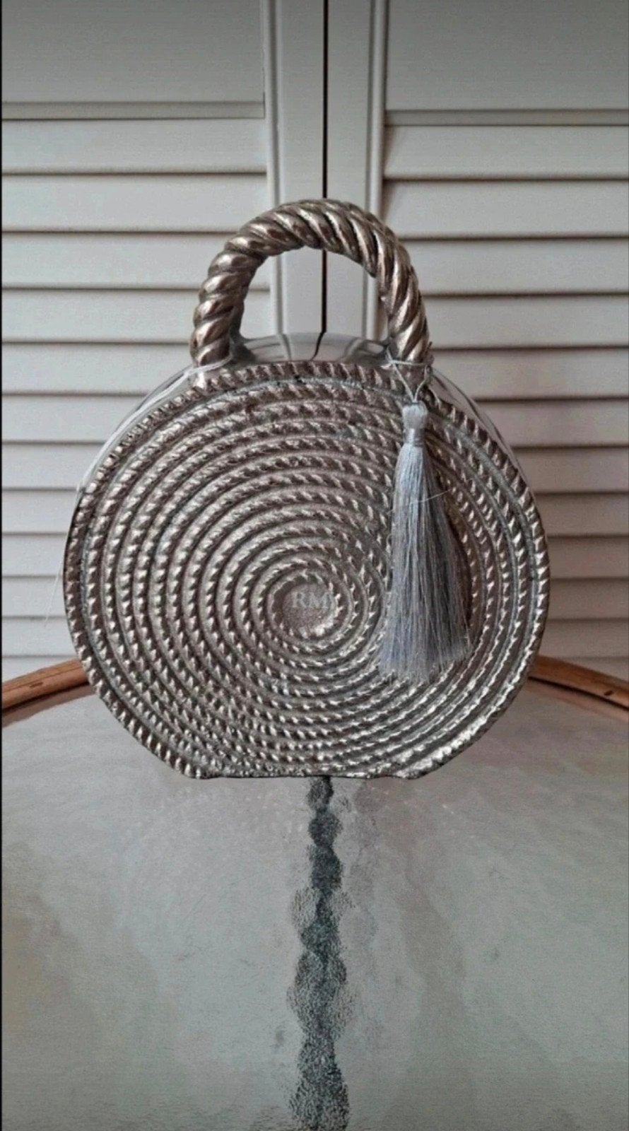Rivièra Maison Bali Bag Statue, Ophalen of Verzenden, Nieuw, Zilver, Metaal