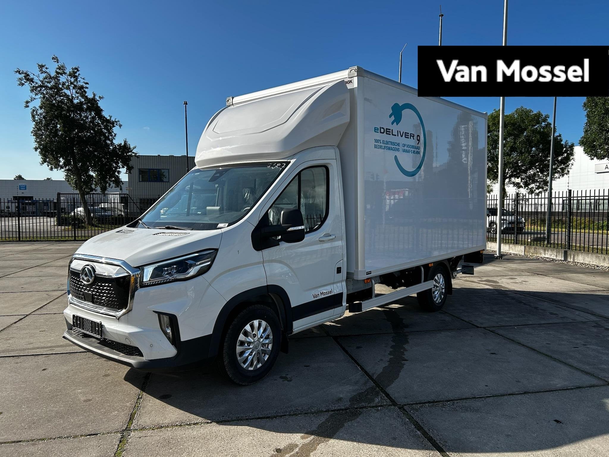 Maxus eDeliver 9 L4 Citybox 65 kWh | 11kw AC | 3.500kg | 750, Stof, Wit, Nieuw, 204 pk