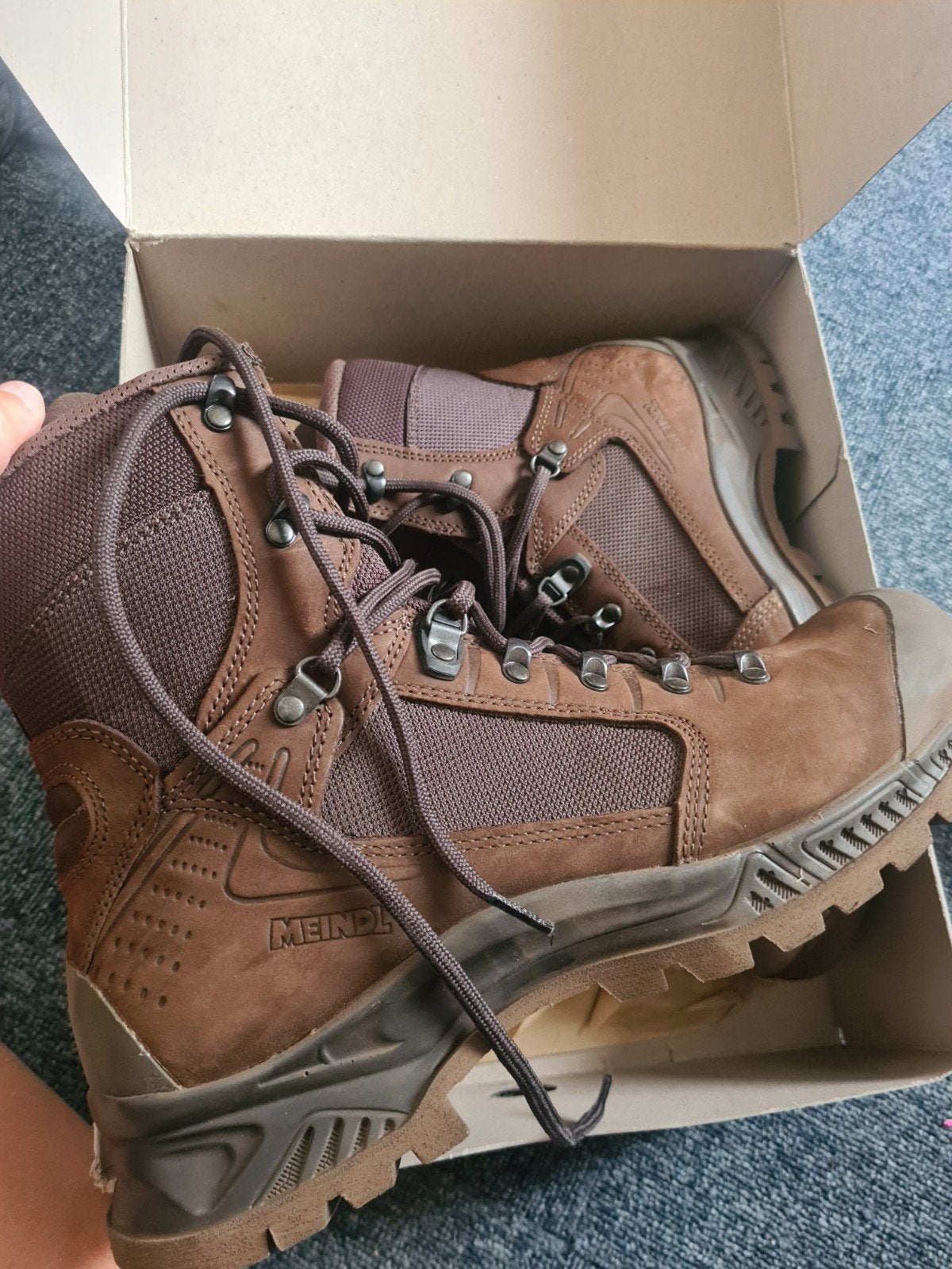 Meindl Gevechtslaars C3 - W3 - Bruin - Maat 10 44,5(Nieuw), Bruin, Boots, Nieuw, Ophalen of Verzenden