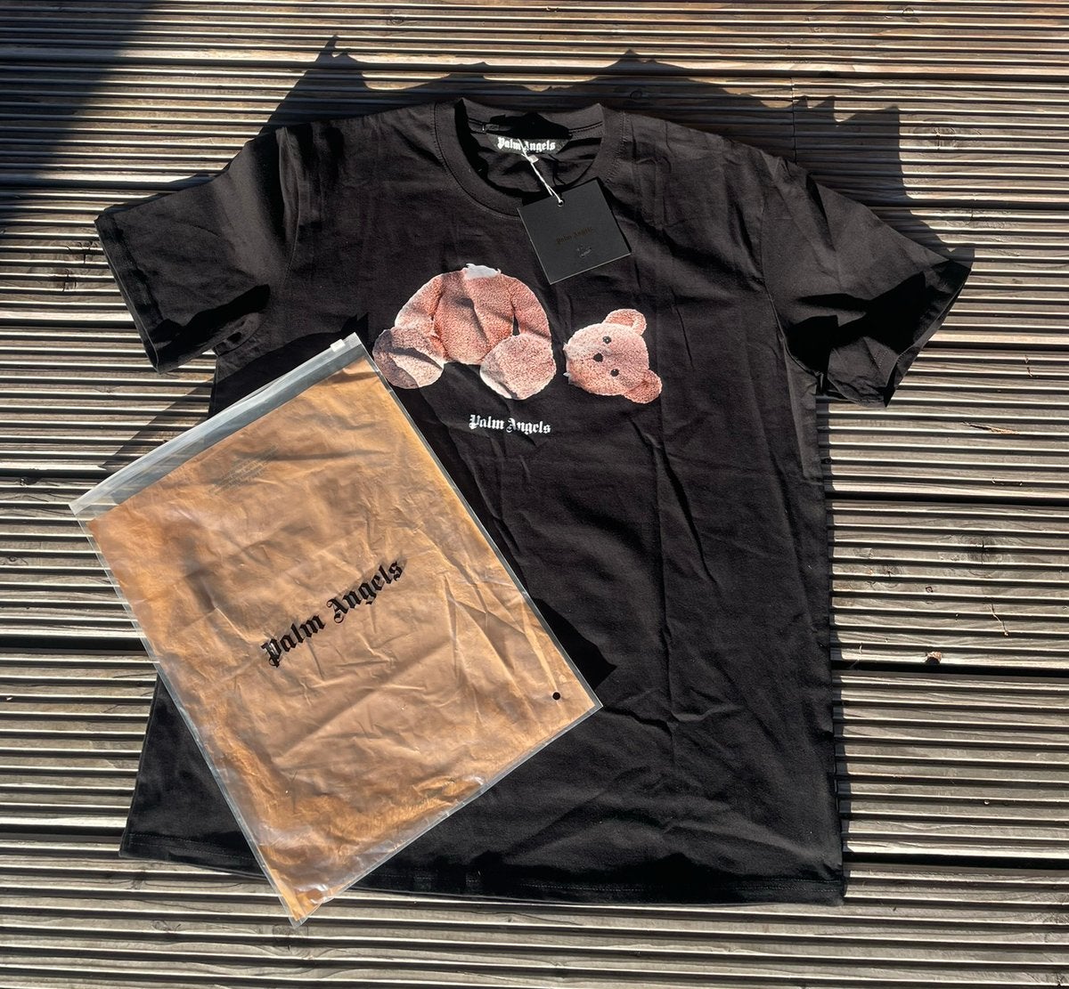 Palm Angels T-shirt - Maat L - Nieuw met kaartje!, Ophalen of Verzenden, Zo goed als nieuw, Maat 52/54 (L), Zwart