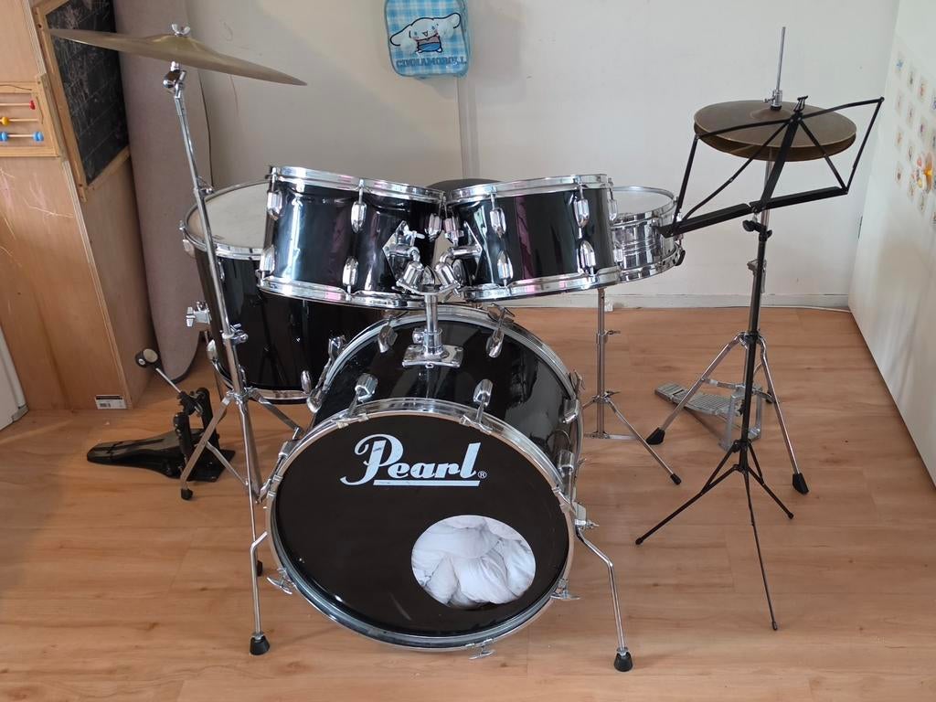 Beginners drumstel + extras, Muziek en Instrumenten, Drumstellen en Slagwerk, Gebruikt, Overige merken, Ophalen