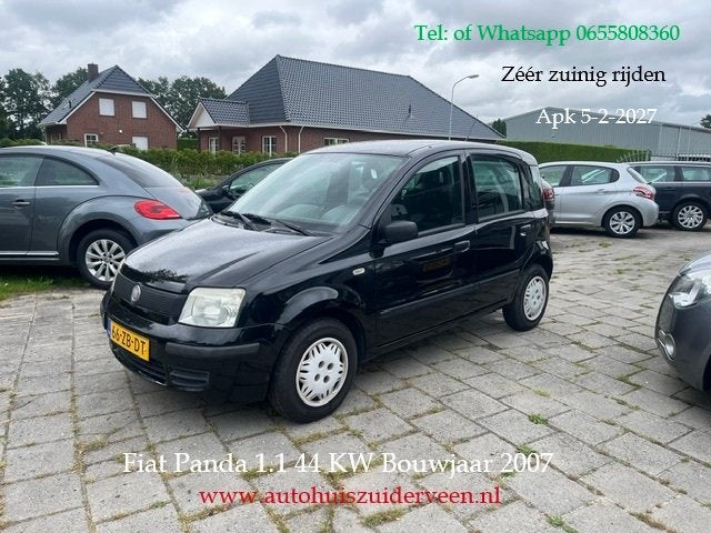 FIAT Panda 1.1 40KW Zéér zuinig rijden !, Auto's, Dealer onderhouden, 4 stoelen, Zwart, Origineel Nederlands