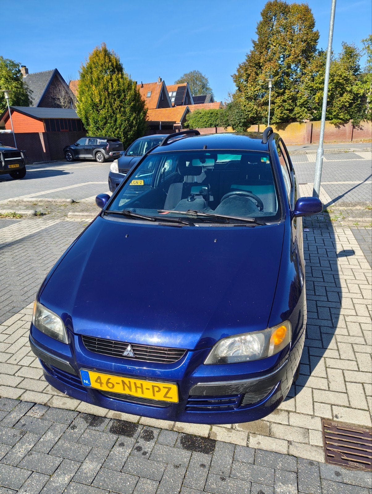 Mitsubishi Space Star 1.6 Comfort AUT 2003 Blauw, Auto's, 1195 kg, 4 cilinders, Blauw, 1200 kg