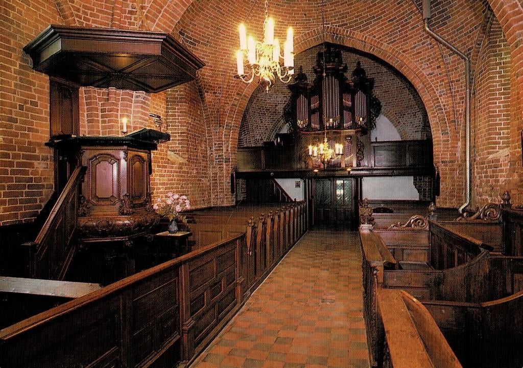 Ulrum, interieur Herv. Kerk, Verzenden, Ongelopen, Groningen