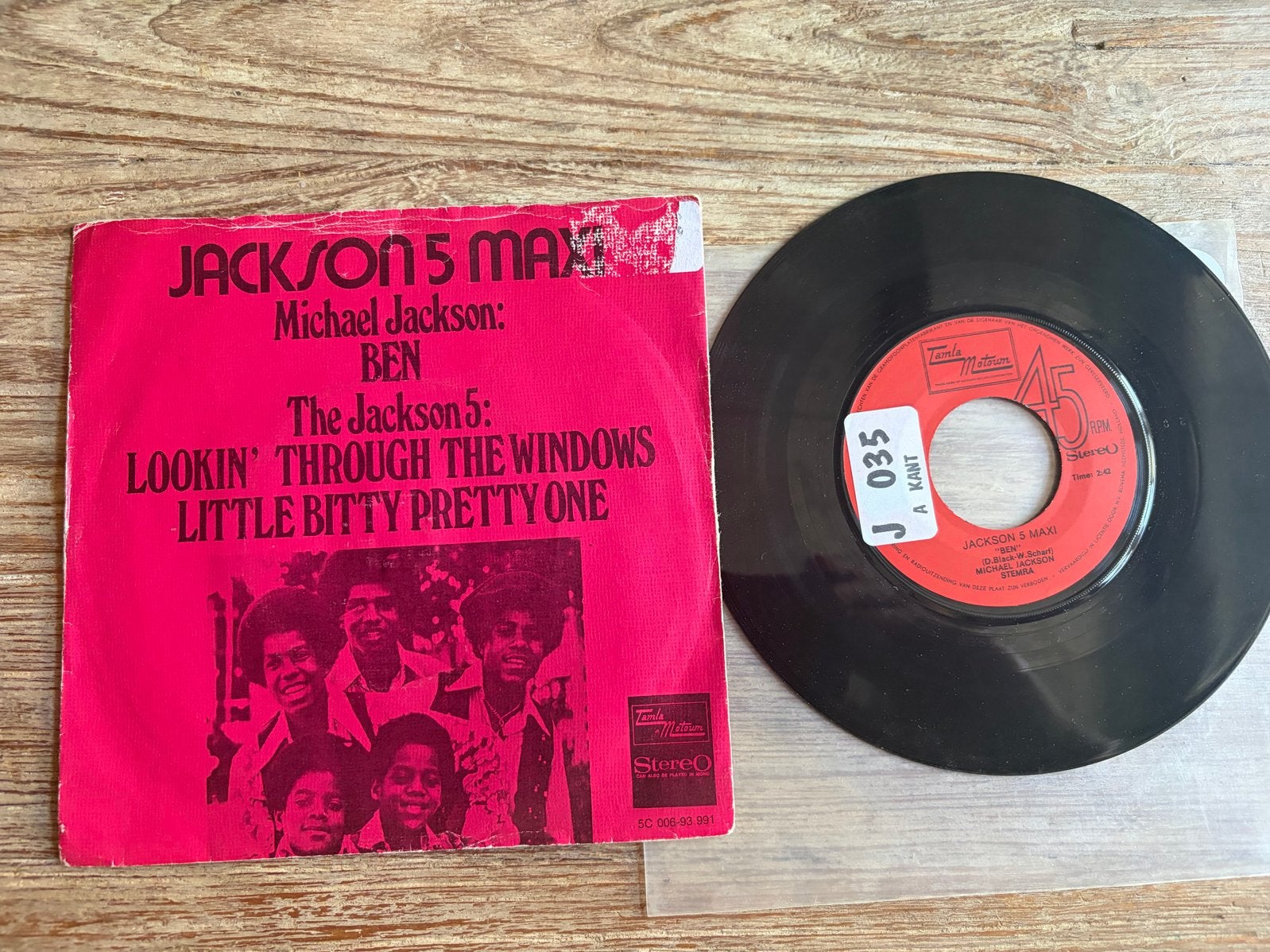 Jackson 5 Maxi-Single: Ben / Lookin' Through The Windows, Gebruikt, 7 inch, 1970 - 1979, Fotohoes