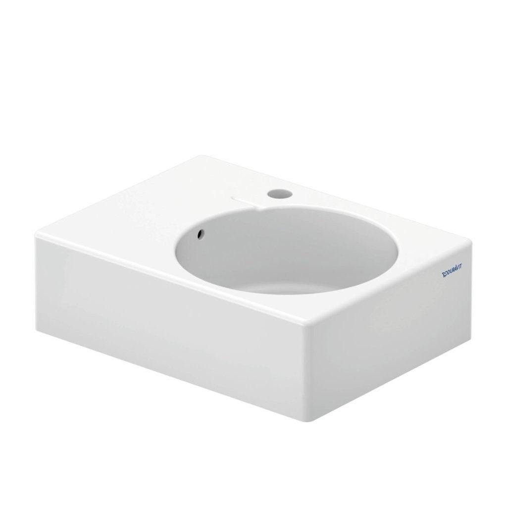 Duravit Scola wastafel wit 61,5 cm – nieuwstaat - 9 stuks, p, Ophalen, Zo goed als nieuw, Steen, Wastafel