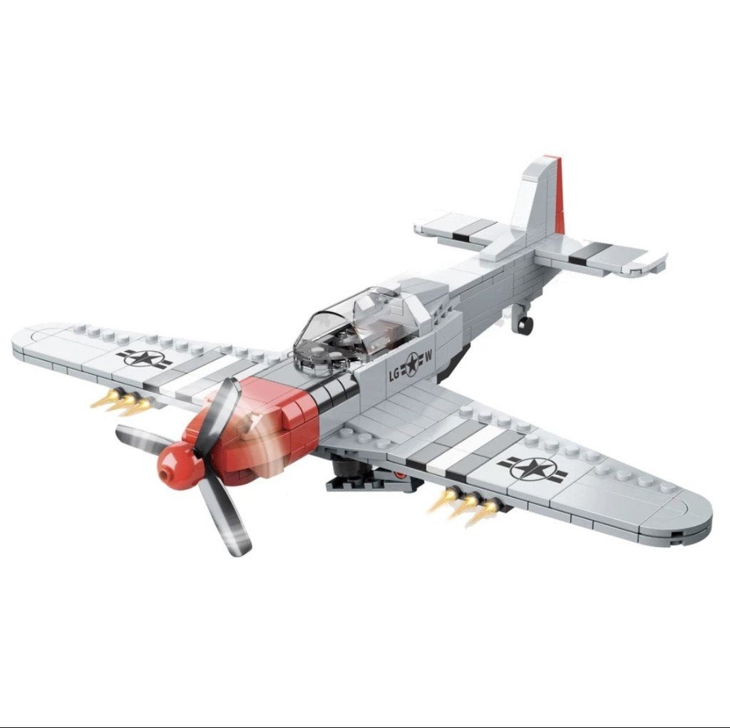 🎁 WW2 Bouwstenen - I22 - Amerikaanse P51 Mustang🎁, Ophalen of Verzenden, Nieuw