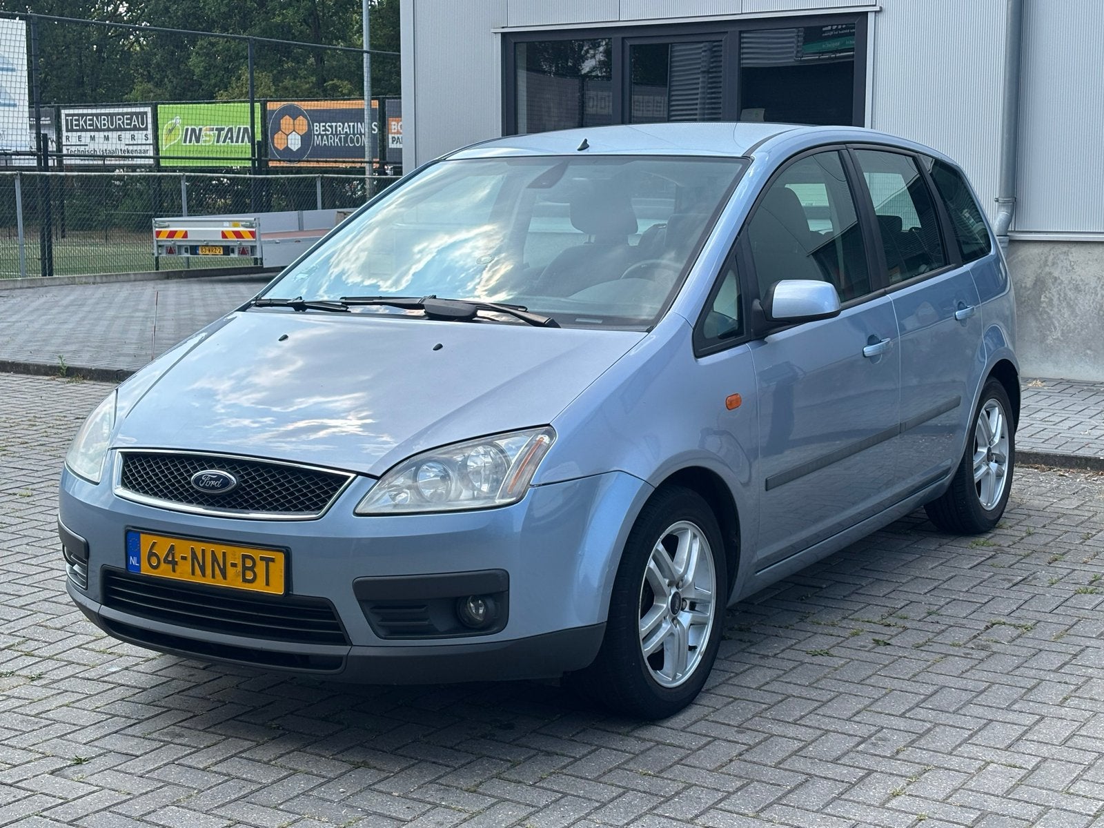 Ford C-Max 1.8 88KW 2003 Blauw, Auto's, Voorwielaandrijving, 1287 kg, 4 cilinders, Blauw