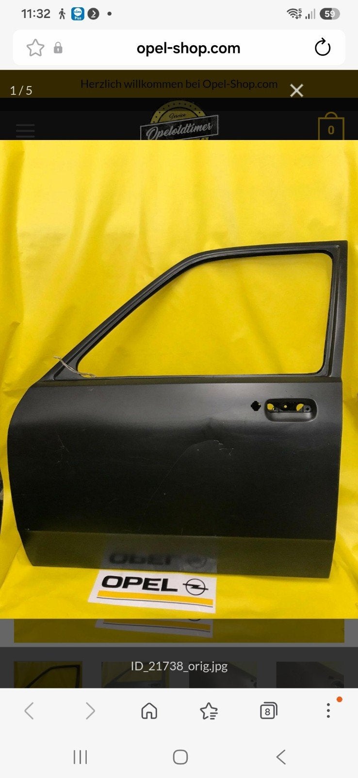 Te koop gevraag een set nette kadett c 2 Deuren, Ophalen of Verzenden, Deur