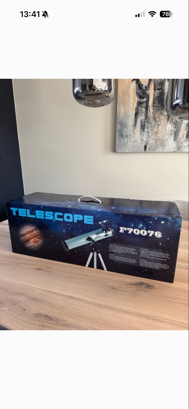 Odyssey F70076 Telescoop met Statief - Zo goed als nieuw, Ophalen, Lenzentelescoop (refractor), 80 tot 200 mm, Met statief