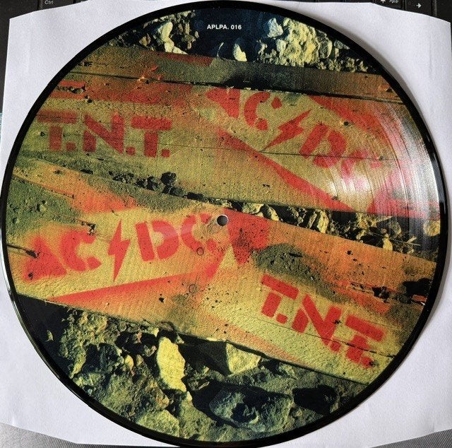 AC/DC - T.N.T. promo picture disc lp, Gebruikt, Picture disc, 12 inch, Verzenden