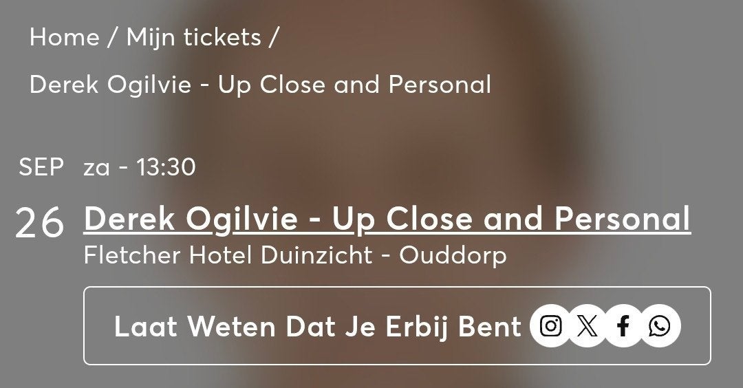 Derek Ogilvie Ouddorp, Eén persoon