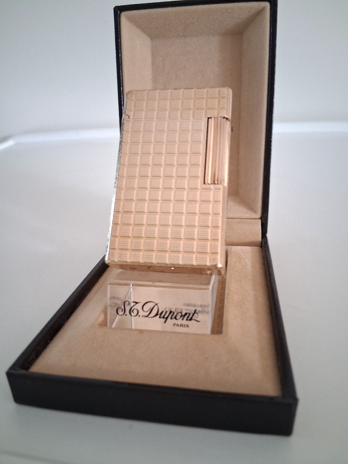 Dupont Aansteker L1 Model 20U Verguld Goud Kleur., Verzamelen, Ophalen of Verzenden, Gebruikt, Aansteker