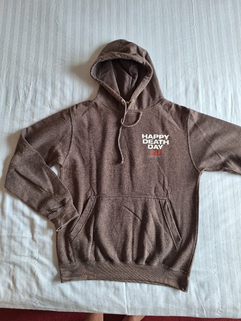 Sweater/hoodie Happy death day maat L antraciet/grijs, Happy day, Maat 42/44 (L), Ophalen of Verzenden, Grijs