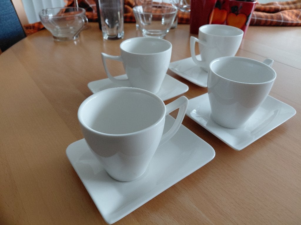 Diverse glaswerk/kopjes met schotels/e.d., Overige materialen, Gebruikt, Overige typen, Ophalen of Verzenden