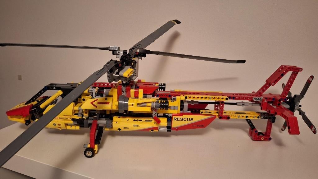 Lego - 9396 - Technic Helicopter, Compleet, Gebruikt, Lego, Ophalen of Verzenden